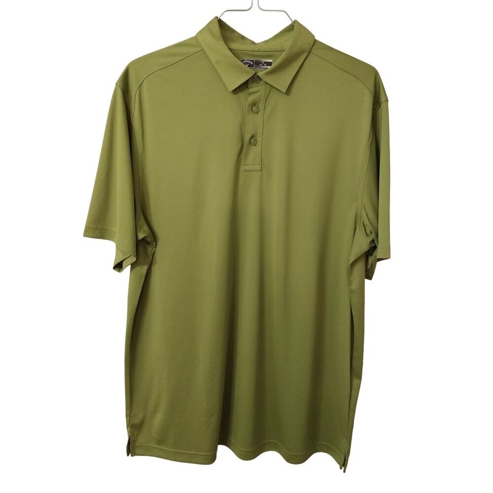 Callaway Golf Green Short Sleeve Polo Shirt Mens Sz XL
